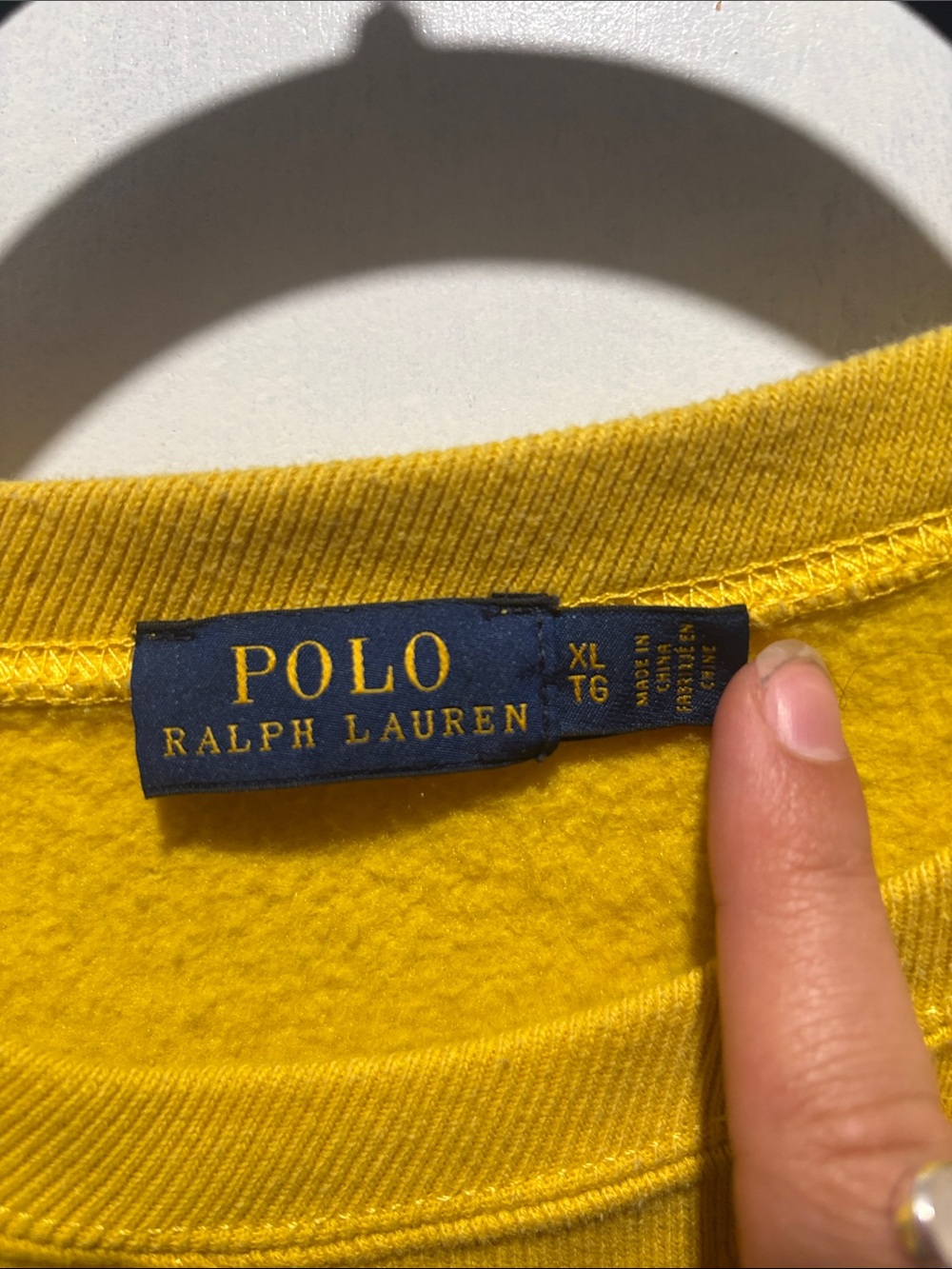 POLO RALPH LAUREN Colorblock stripe polo logo crewneck sweatshirt cotton size XL - Picture 2 of 6